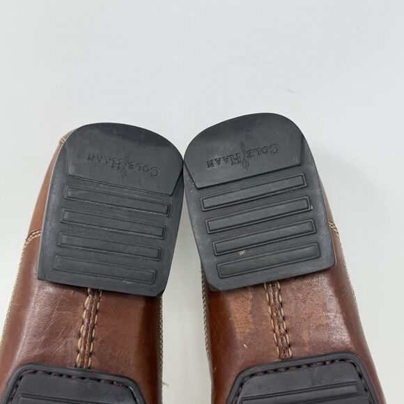 Cole Haan Country Loafers Shoes Womens 10.5 AA Narrow Brown Leather Business - Picture 15 of 16
